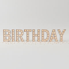 Birthday LED Marquee Letter Light