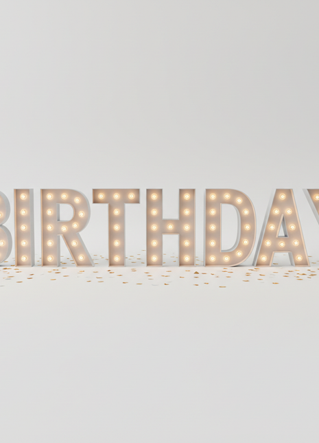 Birthday LED Marquee Letter Light