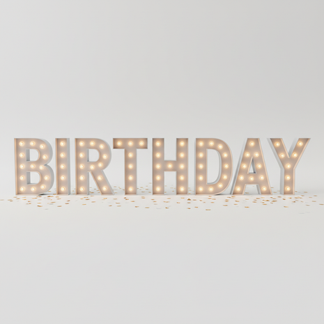 Birthday LED Marquee Letter Light