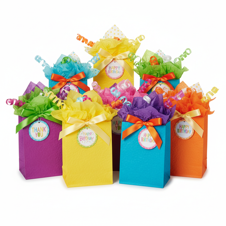 Birthday Party Favor Gift Bags Set