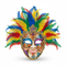 Brazilian Carnival Decorative Mask