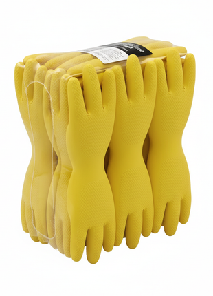 Chemical-Resistant Cleaning Gloves (12-Pack)