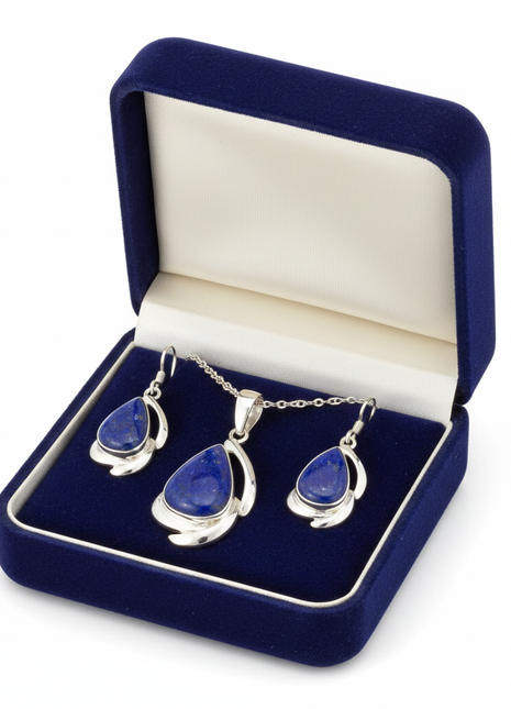 Chilean Lapis Lazuli Jewelry Set