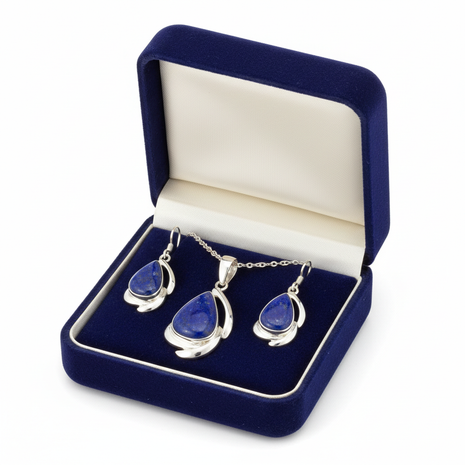 Chilean Lapis Lazuli Jewelry Set