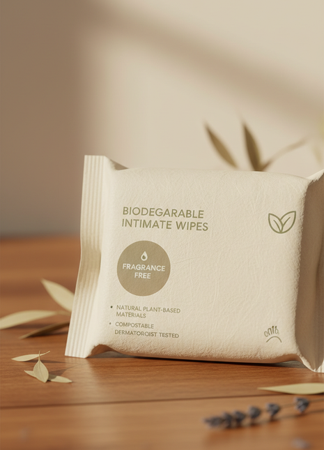 Intimate Wipes - Biodegradable & Fragrance-Free