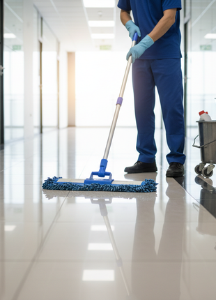 Commercial Microfiber Mop System
