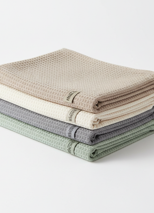 Cotton Kitchen Dish Towels (4-Pack)