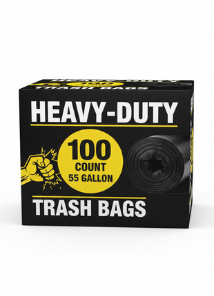 Heavy-Duty Trash Bags (100-Count, 55 Gallon)