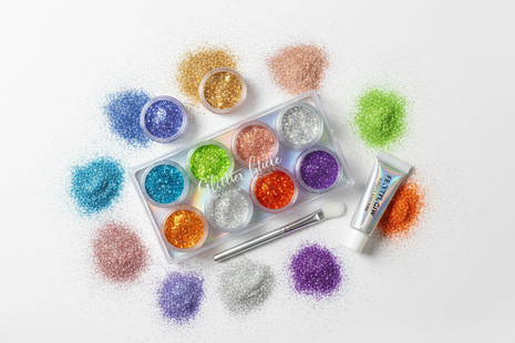 Holographic Face & Body Glitter Kit