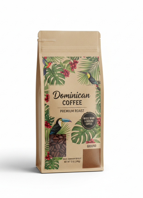 Dominican Premium Roast Coffee – 12oz Bag