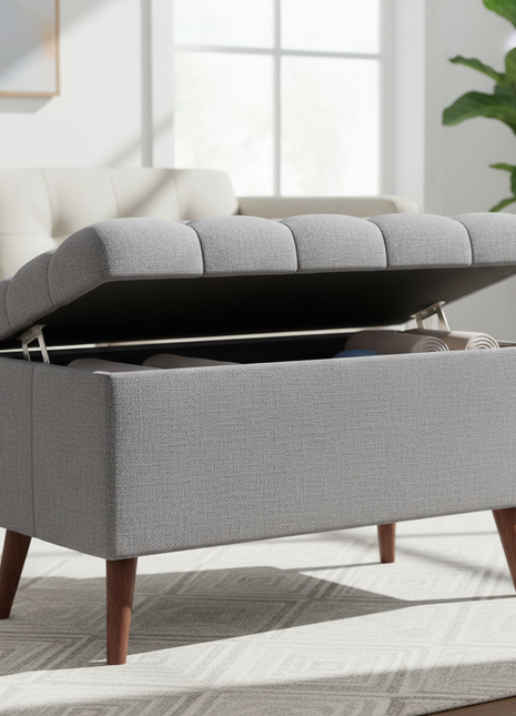 Tufted Storage Ottoman