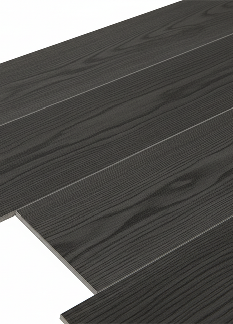 Dark Gray Wood Plank Peel and Stick Floor Tiles - 6x36 Inch (10 Pack)