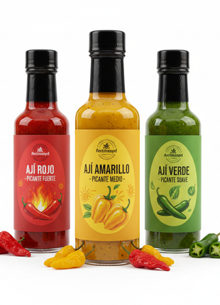 Ecuadorian Ají Hot Sauce Collection – 3 Bottles