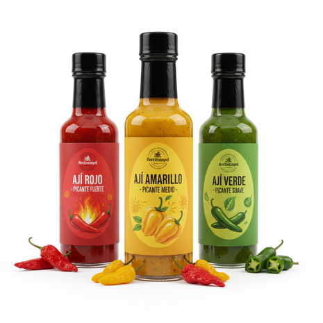 Ecuadorian Ají Hot Sauce Collection – 3 Bottles