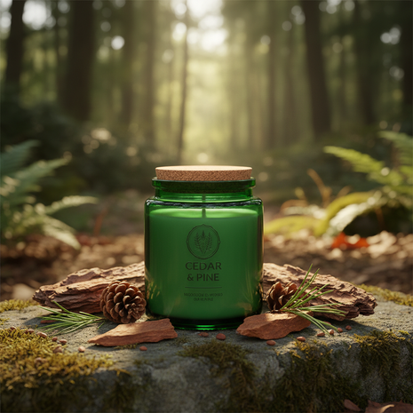 Cedar & Pine Scented Candle