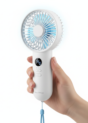 Rechargeable portable handheld personal fan