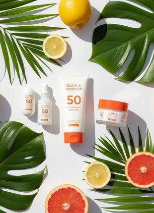 Glow & Protect SPF Kit – Women's Sun Defense Skincare Set