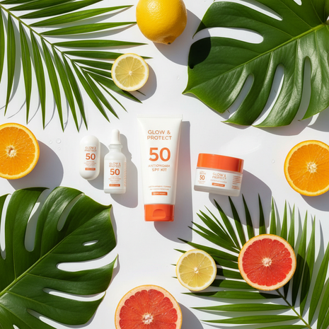 Glow & Protect SPF Kit – Women's Sun Defense Skincare Set