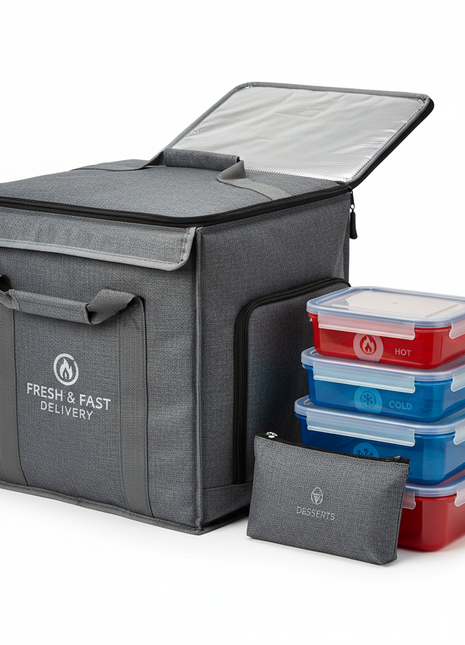 Commercial Food Delivery Box Set with Insulation