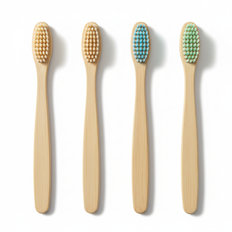 Bamboo Toothbrush Set (4-Pack)