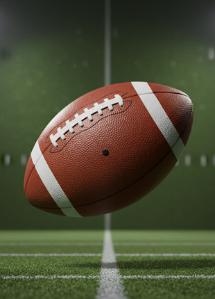 Official Size Football – Pebbled Leather Game Ball