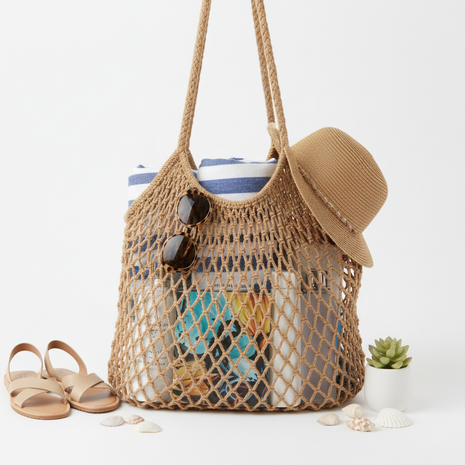 Mesh Beach Tote Bag