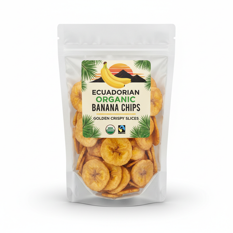 Ecuadorian Organic Banana Chips — Crispy Tropical Snack