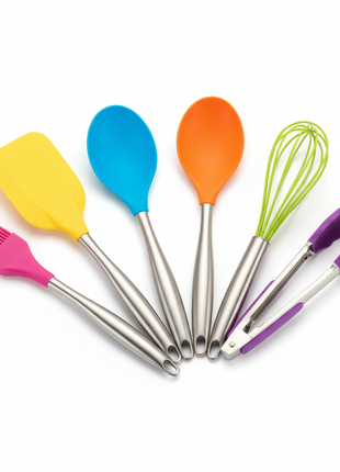 Silicone Kitchen Utensil Set – 6-Piece Heat-Resistant