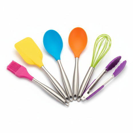 Silicone Kitchen Utensil Set – 6-Piece Heat-Resistant