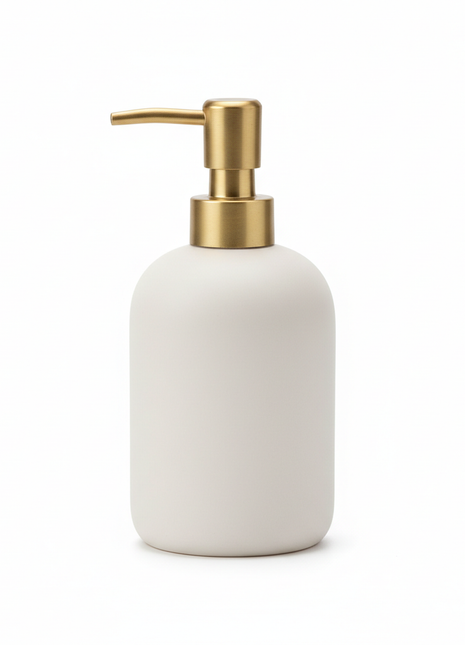 Brass & Ceramic Soap Dispenser