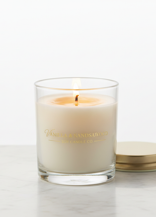 Luxury Scented Soy Candle - Vanilla & Sandalwood
