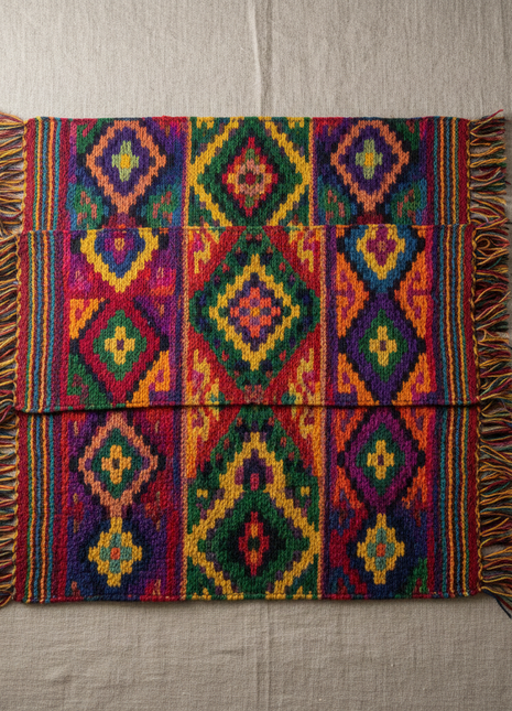Guatemalan Hand-Woven Textile Placemats – Set of 4 Mayan Geometric