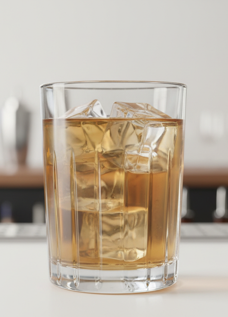 Crystal Ribbed Highball Glass Set