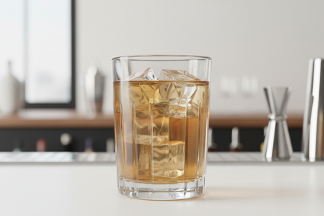 Crystal Ribbed Highball Glass Set