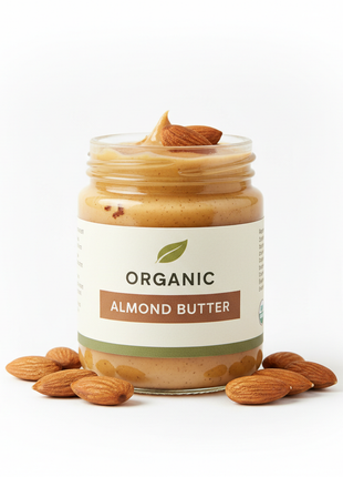 Organic Almond Butter - Creamy & Natural