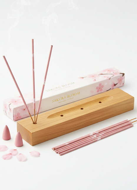 Sakura Cherry Blossom Incense Set — Japanese Floral Aromatherapy