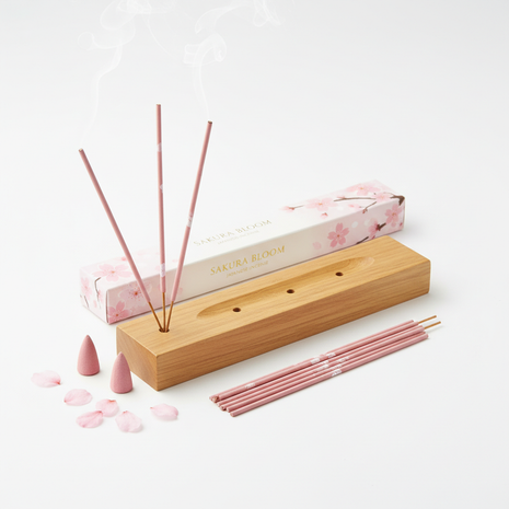 Sakura Cherry Blossom Incense Set — Japanese Floral Aromatherapy