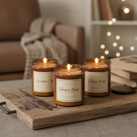 Scented Soy Candle Set (3-Pack)