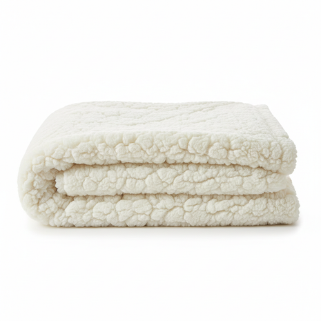 Oversized Sherpa Fleece Throw Blanket