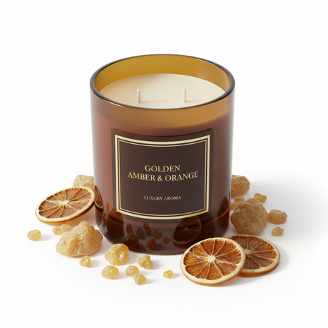 Warm Amber Candle