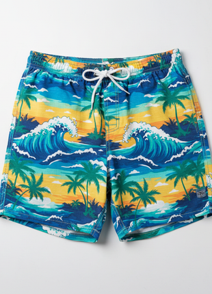 Men's Tropical Swim Trunks