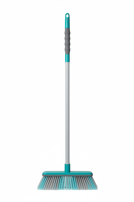Indoor Soft Bristle Ergonomic Broom with Dustpan