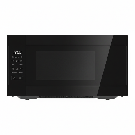 Over-the-Range Black Microwave with Built-In Ventilation