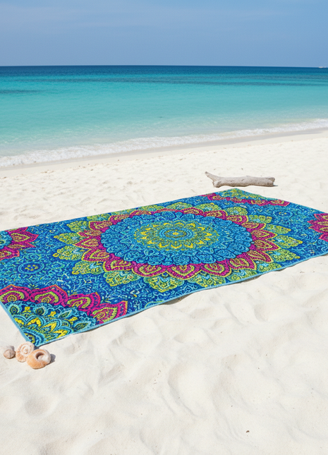 Sand-Free Mandala Beach Blanket
