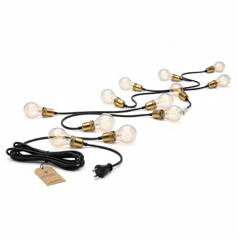 Outdoor Patio String Lights 50ft - Edison Bulbs