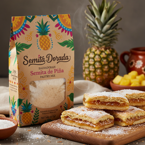 Salvadoran Semita de Piña – Pineapple Jam Pastry Mix
