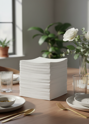 Premium White Dinner Napkins
