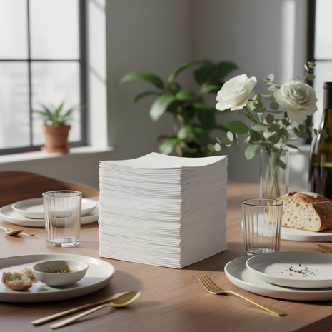 Premium White Dinner Napkins