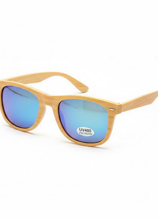 Polarized Bamboo Frame Sunglasses