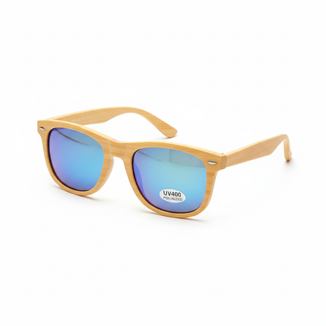 Polarized Bamboo Frame Sunglasses